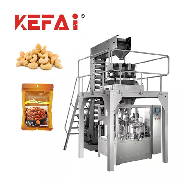 Machine d'emballage de sachets préfabriqués rotatifs pour granulés KEFAI