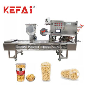 Machine d'emballage de scellage de remplissage de tasse de pop-corn KEFAI